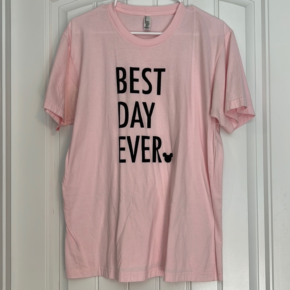 Happily Ever Tees Disney Pink Best Day Ever T shirt